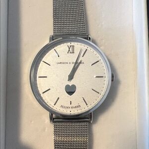 Larsson & Jennings for Jillian Harris Women's Watch - Black Dial, Silver Case
